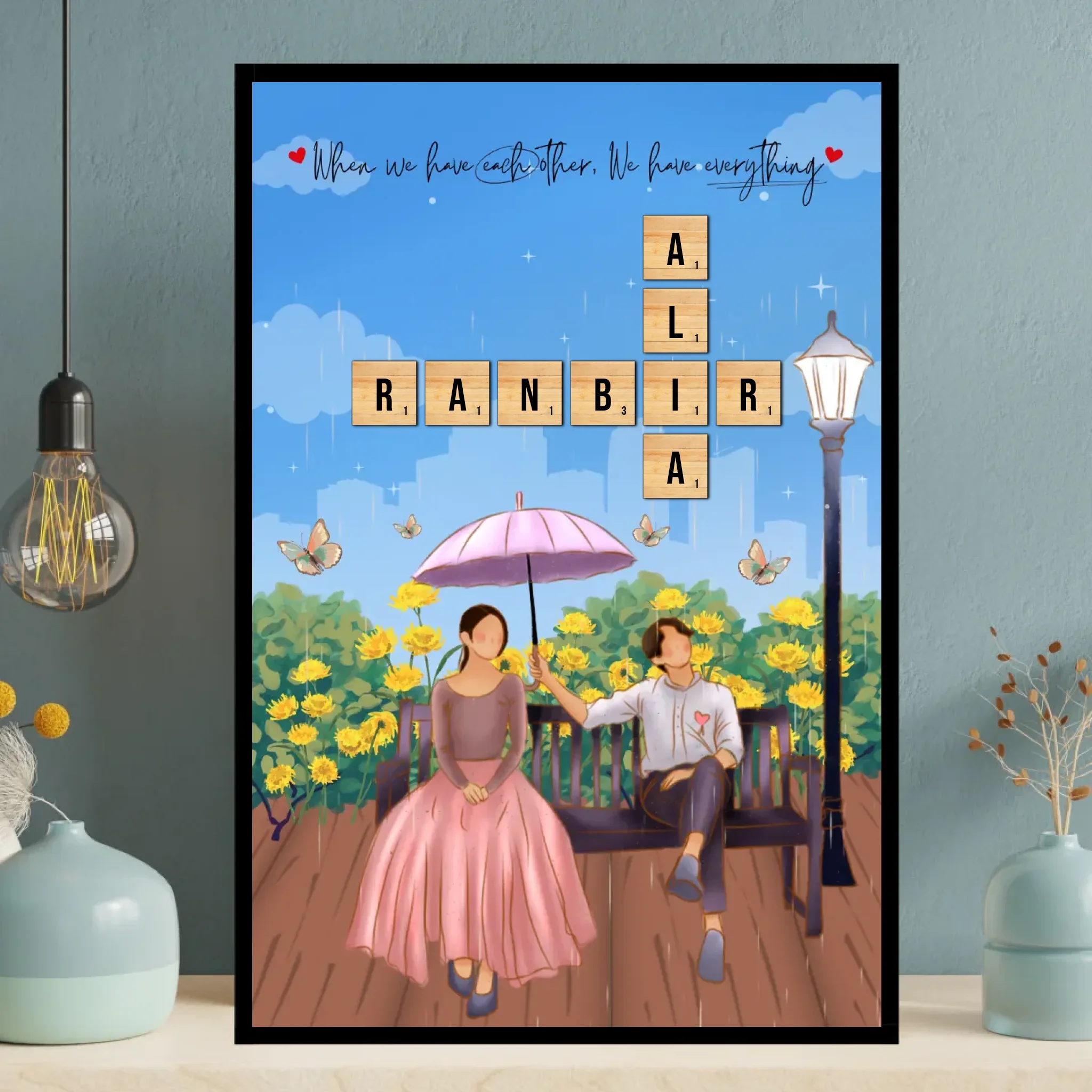 Couple's Personalized Wall Frame - Image 3